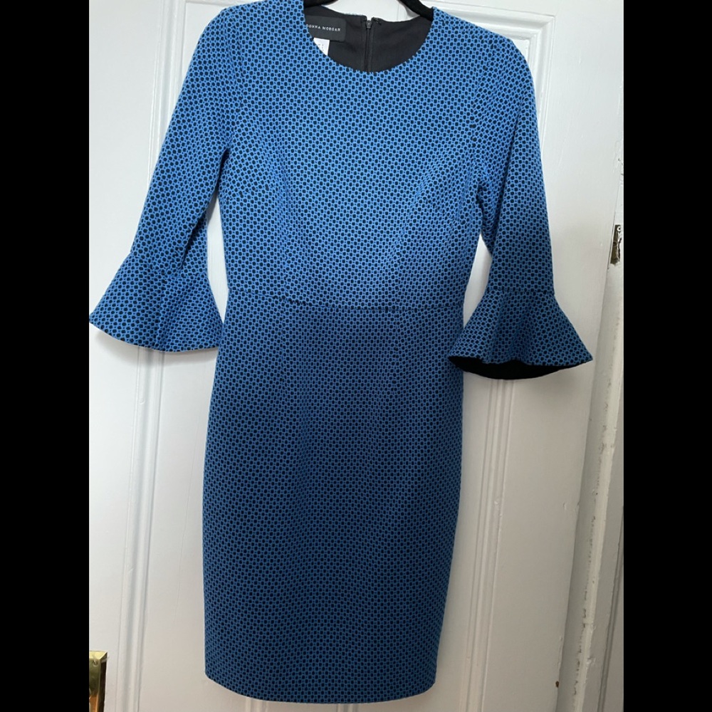 NWOT Donna Morgan Ruffle Cuff Casual Dress.